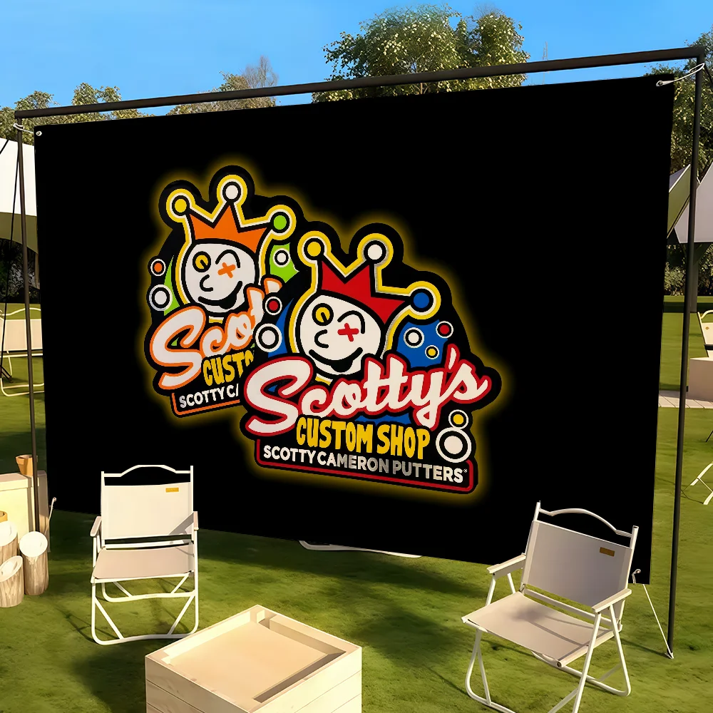 Modische Flagge für Wohnzimmer, Zuhause, Wohnheim, Dekoration, Wand, Outdoor, Camping, Party, S-Scotty-Logo, Cameron-N-Banner, Geschenke – Detail 11