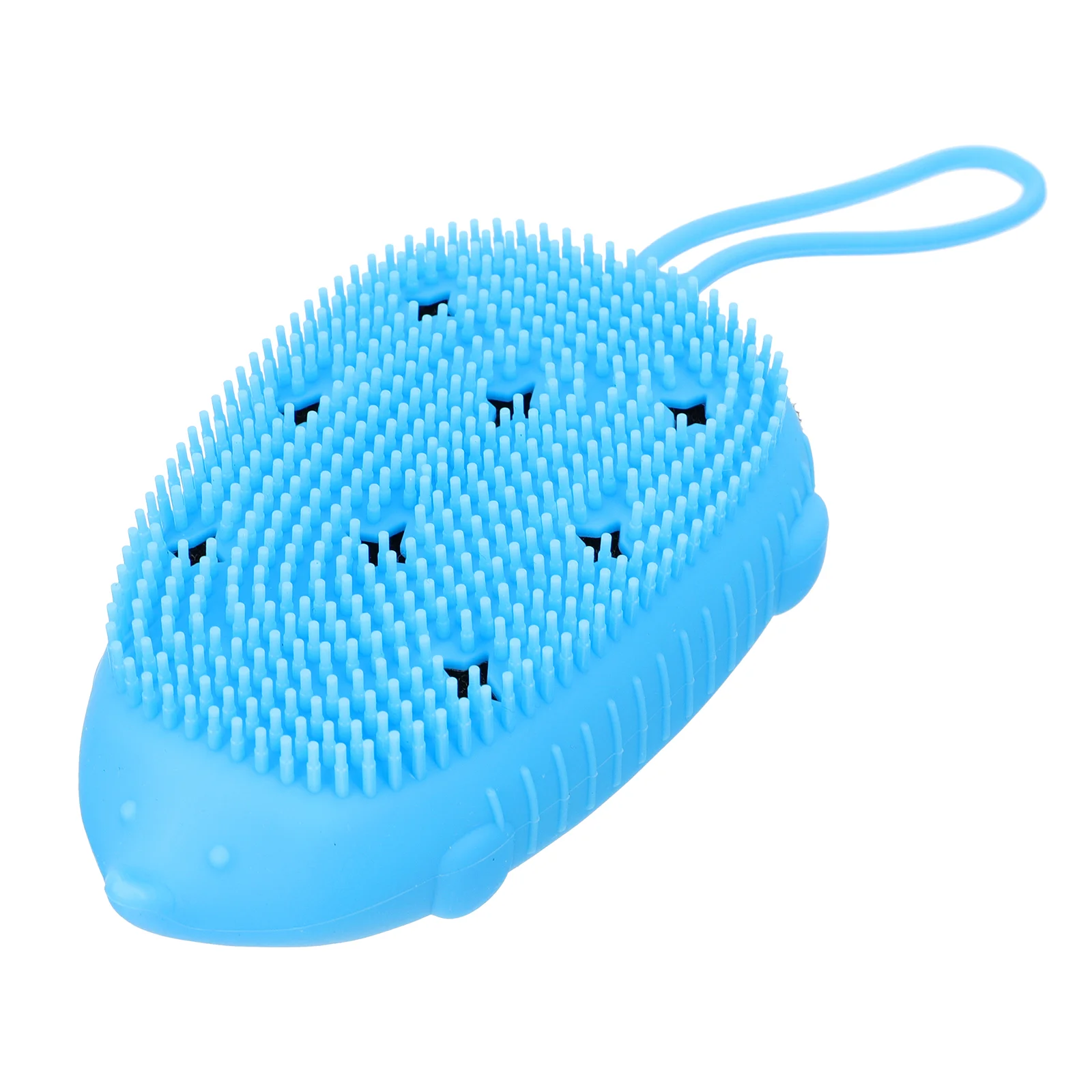 Bath Brush Double-sided Foam Silicone Bathing Massage Body Stress-relieving Shower Silica Gel Skin