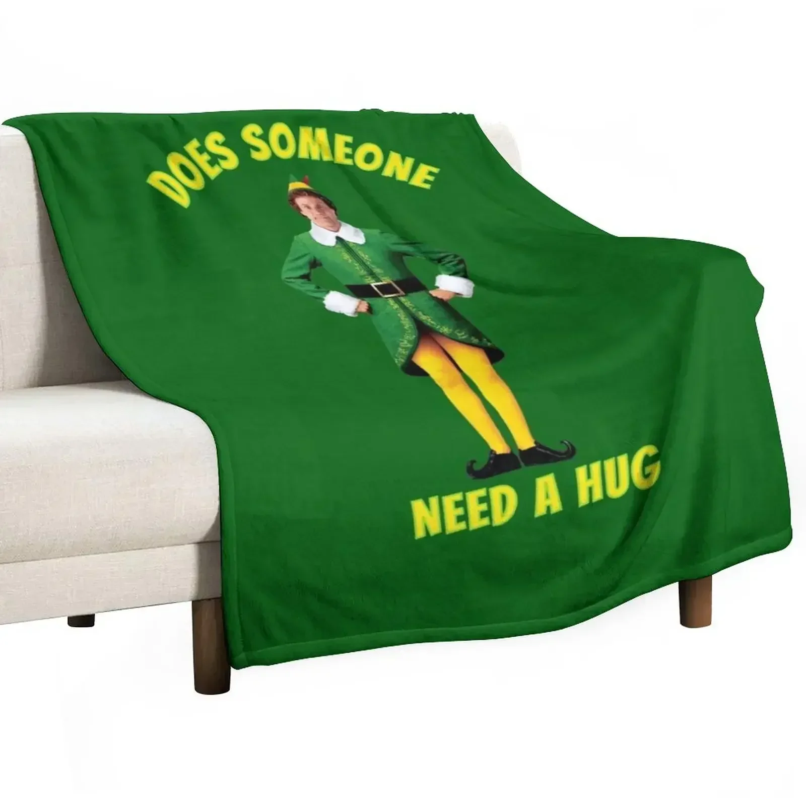 Buddy The Elf Does Someone Need A Hug Throw Blanket Travel Large halloween Polar Blankets