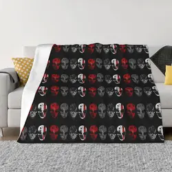 Devils Night Masks Blanket Bedspread On The Bed Throw