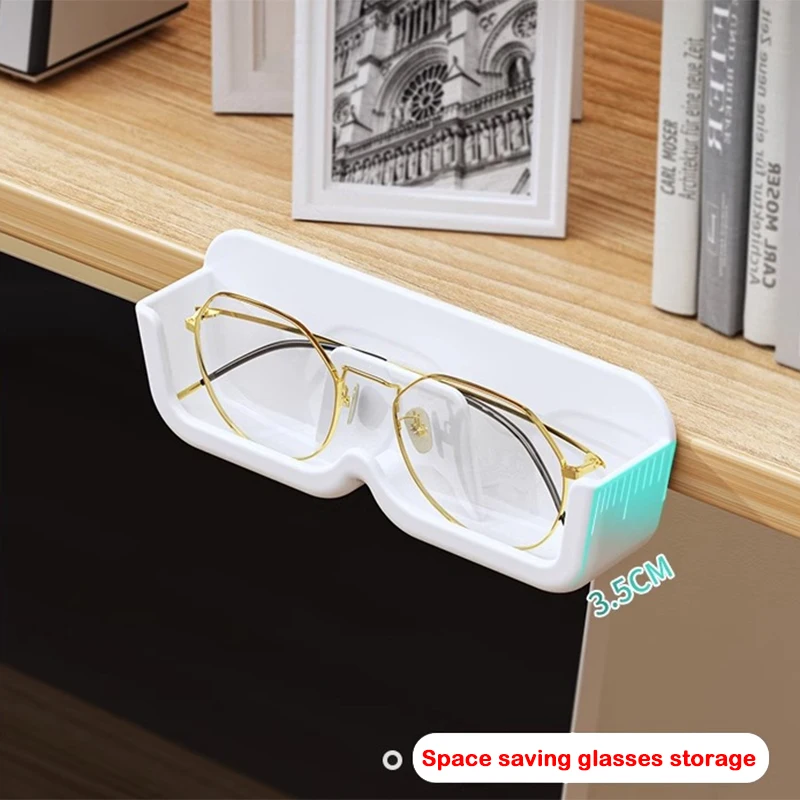 Non Perforated Wall Mounted Glasses Storage Box Sun-glasses Display Holder Wardrobe Decoration Storage Box Sunglass Organizer