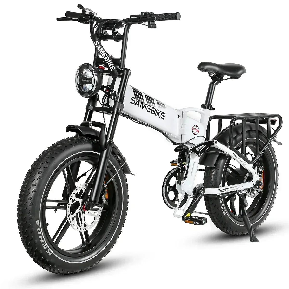 Folding RS-A02 Electric Bike 1200W Motor 48v 17ah Battery 45km/h Electric Bicycle 20 Inch Tire Suitable Mountain Riding E Bike image 5