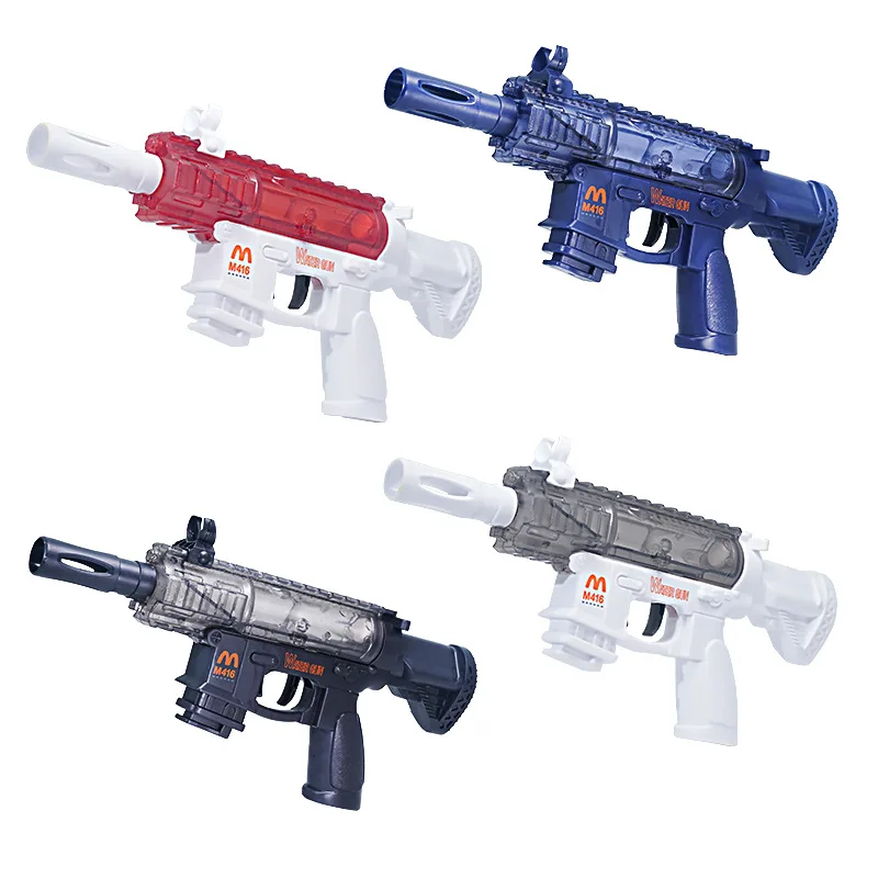 Manual M416 water gun, convenient and efficient absorb water continuous firing, summer outdoors beach pool gift for boy and girl