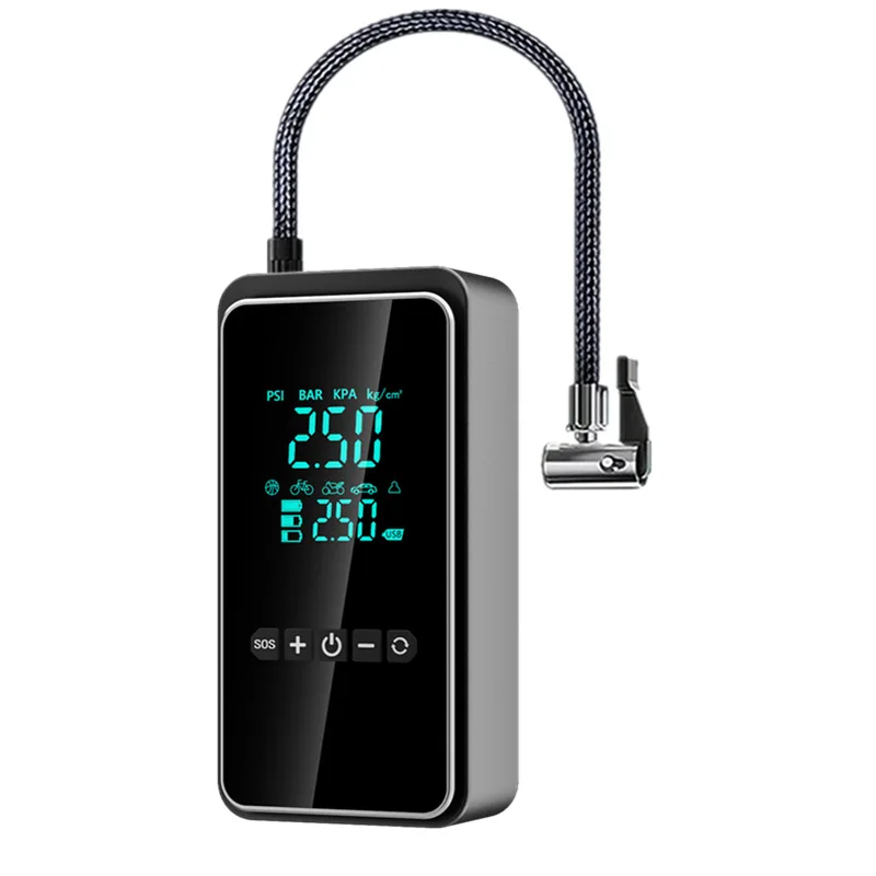 Pompe à air portative sans fil pour voiture - Gonfleur électrique haute pression pour pneus avec charge rapide