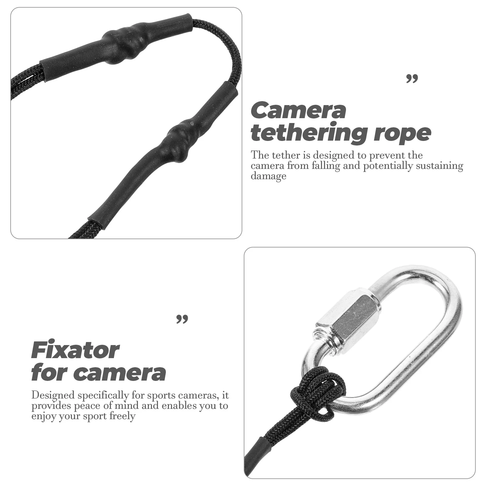 1 قطعة حبل أمان الكاميرا المحمولة رباط المثبت التخييم في الهواء الطلق التنزه الاستخدام اليومي مكافحة خسر المتانة لينة الراحة نمط #4