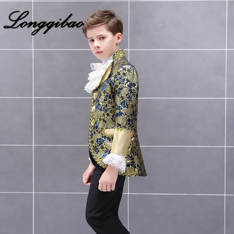 Boy European children's court costume costumes Prince Charming European drama stage performance dress Christmas kids clothes