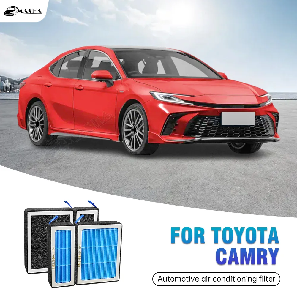 

For Toyota Camry 2007-2024 2025 HEPA Activated Carbon Air Filter Air Conditioner Filter Element Replacement Kit Car Accessories