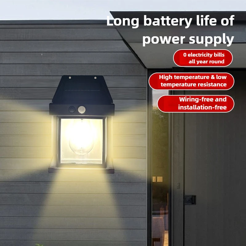 

Garden Accessories Outdoor Solar Lights Sunlight Charged Waterproof LED Streetlight For External Lighting Decoration
