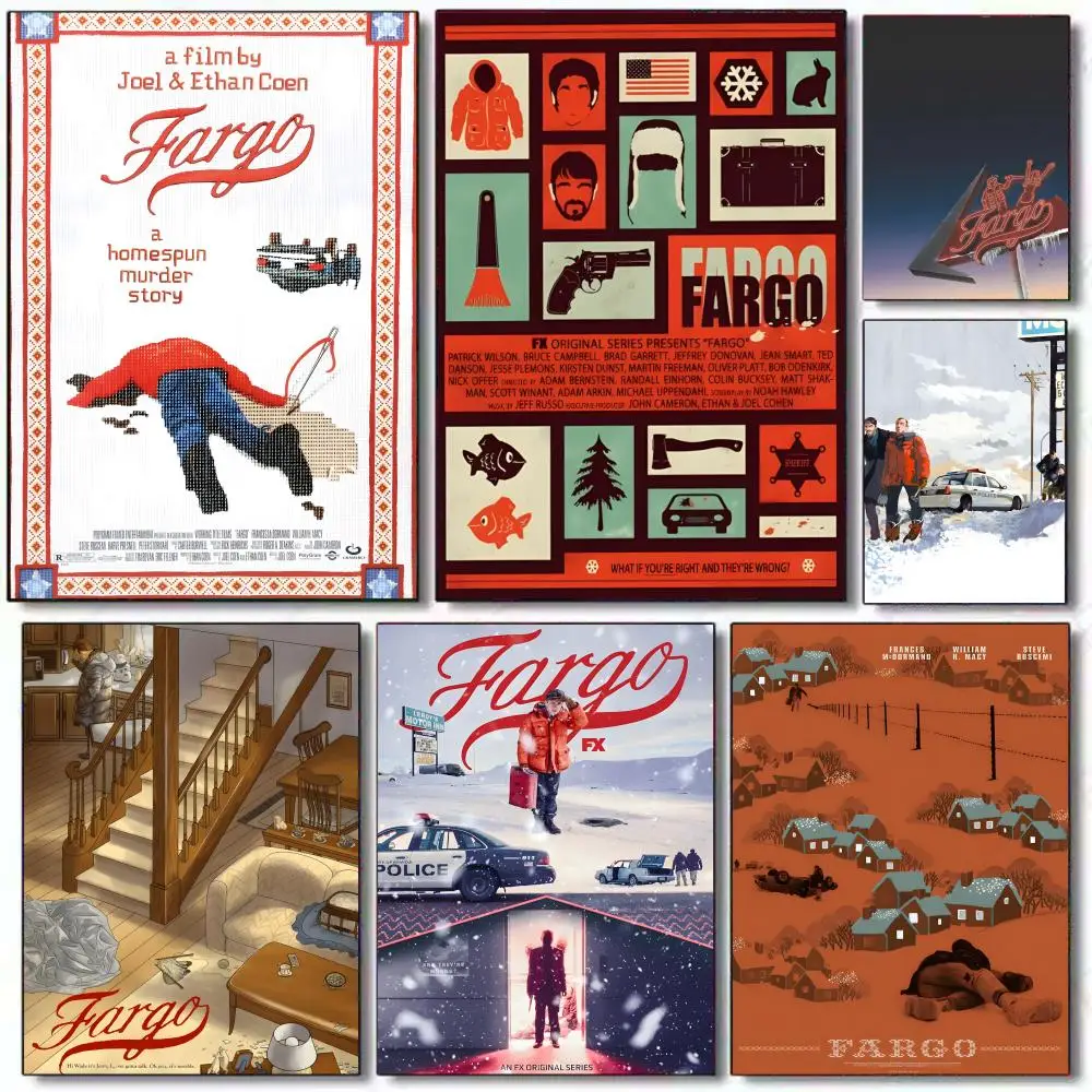 Póster de la serie de televisión Black Humor F-Fargo, regalo con impresiones, decoración para el hogar, dormitorio, sala de estar, promoción y exhibición