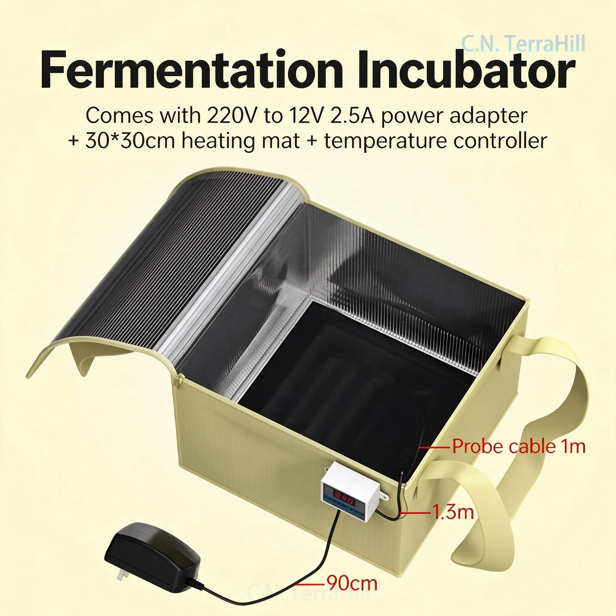 Bread Dough Fermentation Box Proofing Cabinet for Home Baking Yogurt Wine Brewing Starter Warm Incubator Constant Temperature