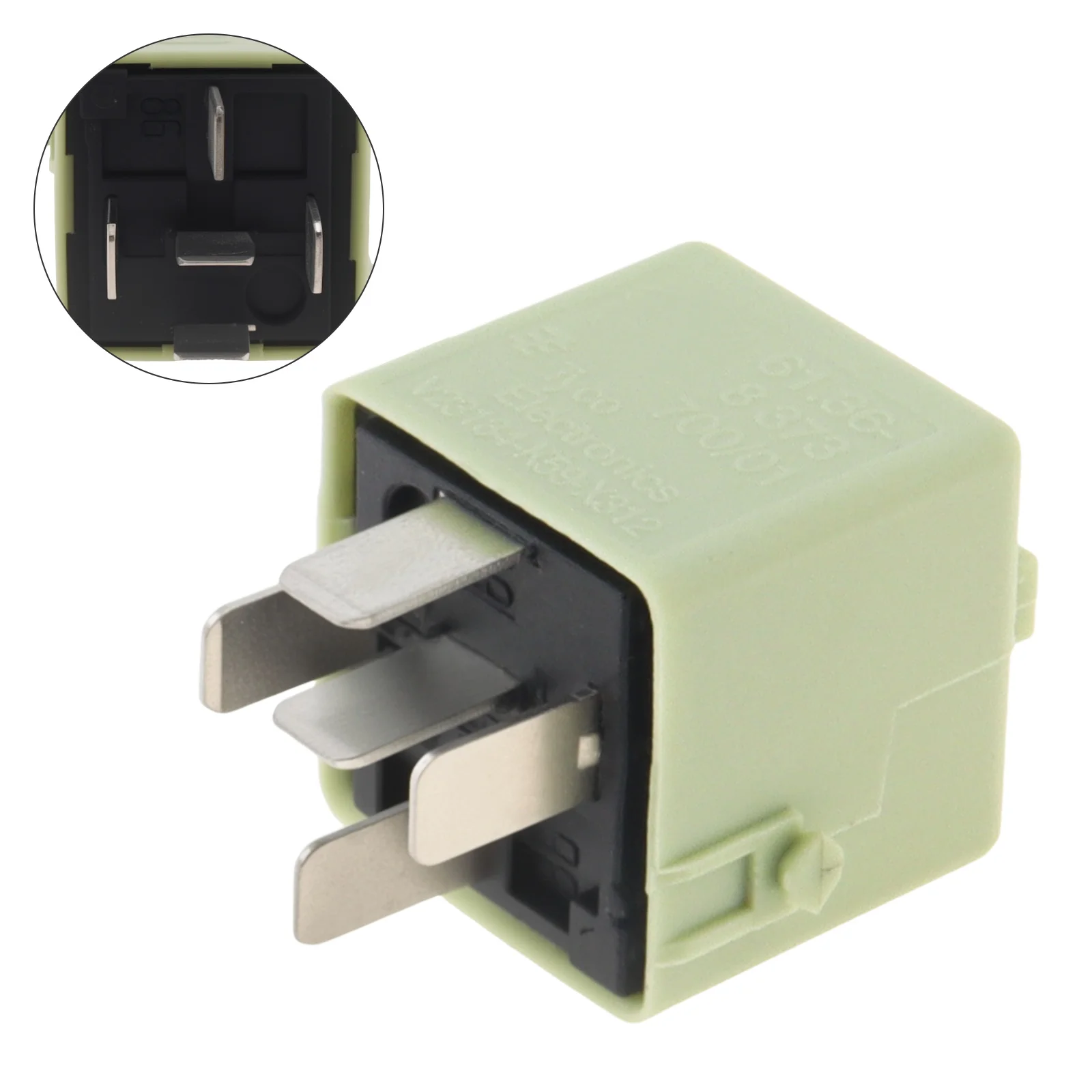 40A 12VDC 61368373700 Mini Cooling Fan Relay Fit for BMW 5 Pins Quick Replacement Relay