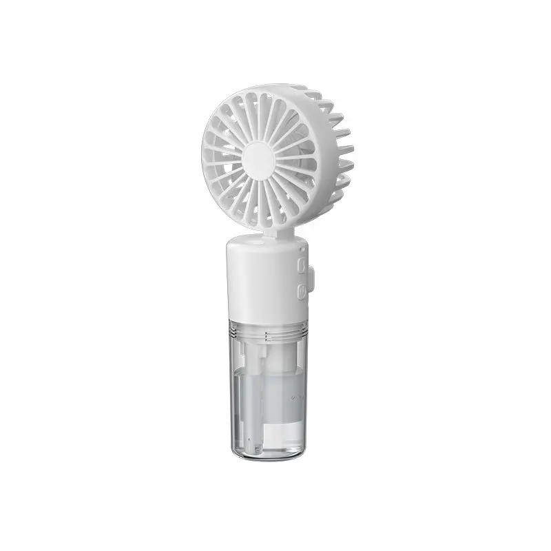 USB Rechargeable Mist For Mini Spray Fan Portable Handheld Fan 4 Adjustable Speeds Quiet Under 36dB Office Use