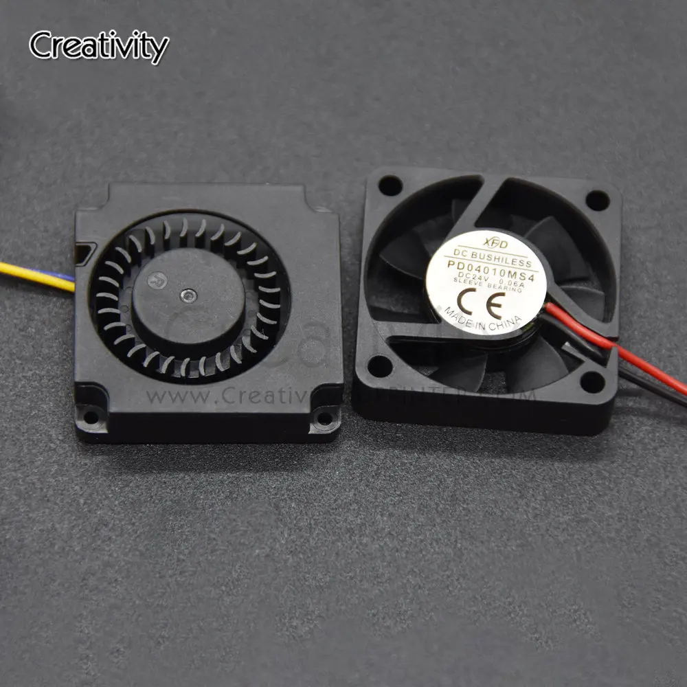 

Ender 3 CR10 12V/24V 40*10mm 4010/5015 Turbo Fan Bearing Blower Radial Cooling Fans 4010 Axial Fan For Ender3/CR-10/Ender5