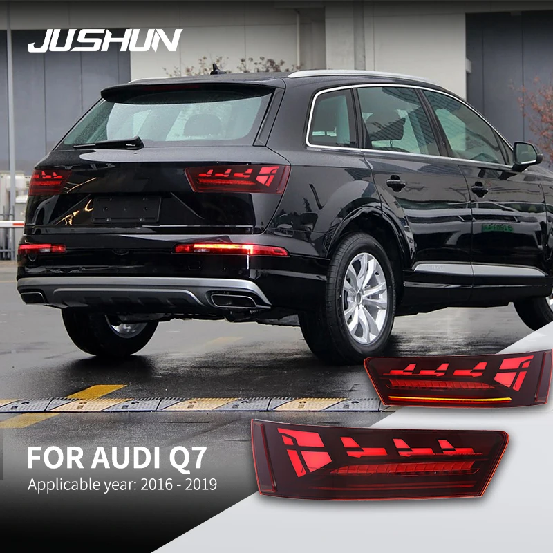 Car LED taillights For Audi Q7 2016-2019 Dynamic Driving Lamp Brake Flowing Turn signal Light Car Accessories Plug And Play