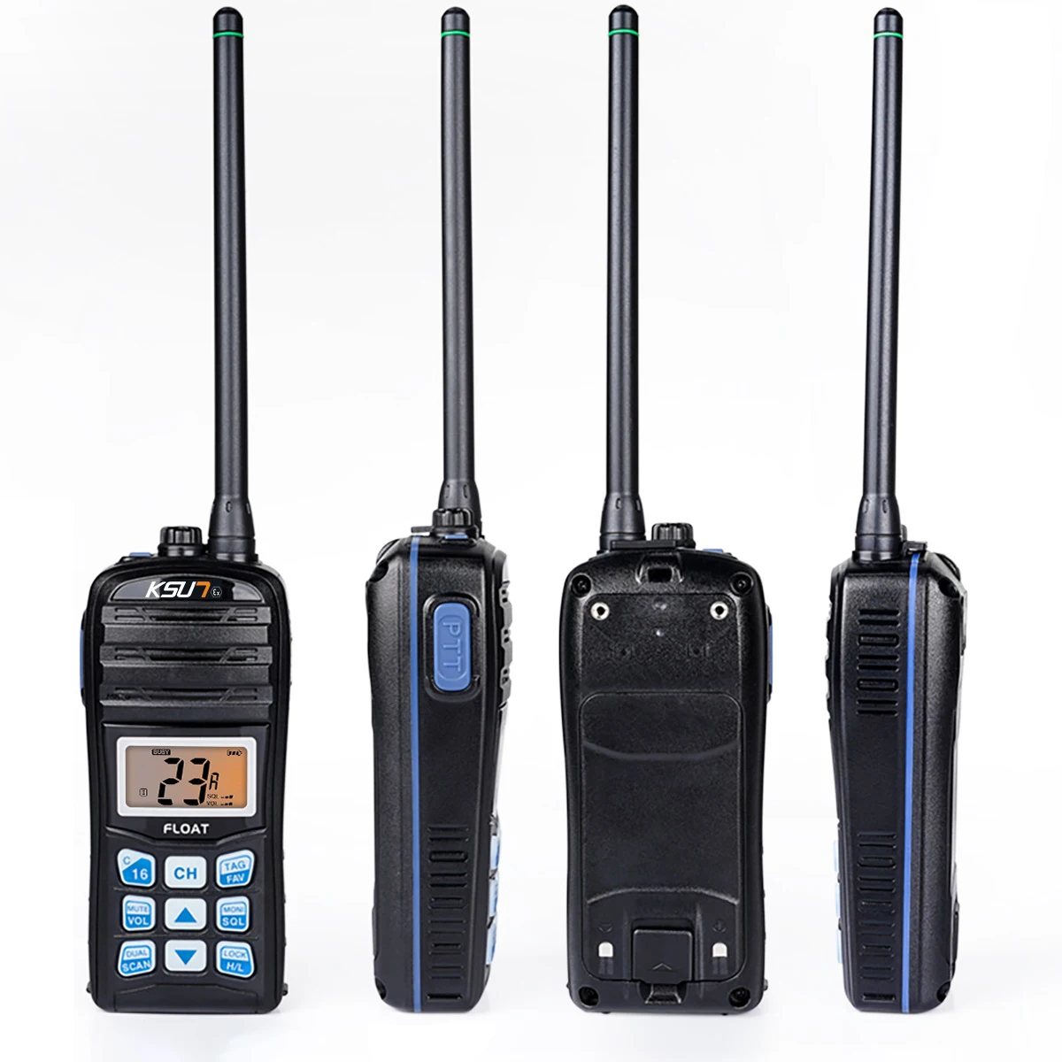 KSUN P35EX Safe Marine Radio Vhf IP67 Handheld Transceiver Water Proof Explosion-proof Walkie-talkie
