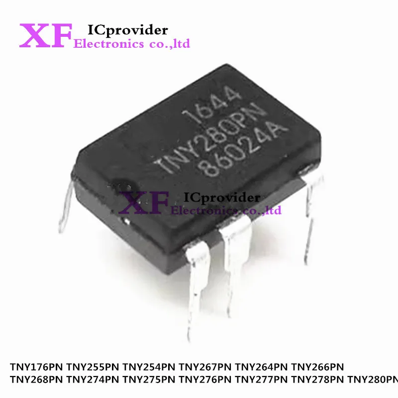 10Pcs TNY176PN TNY255PN TNY254PN TNY267PN TNY264PN TNY266PN TNY268PN TNY274PN TNY275PN TNY276PN TNY277PN TNY278PN TNY280PN DIP-7