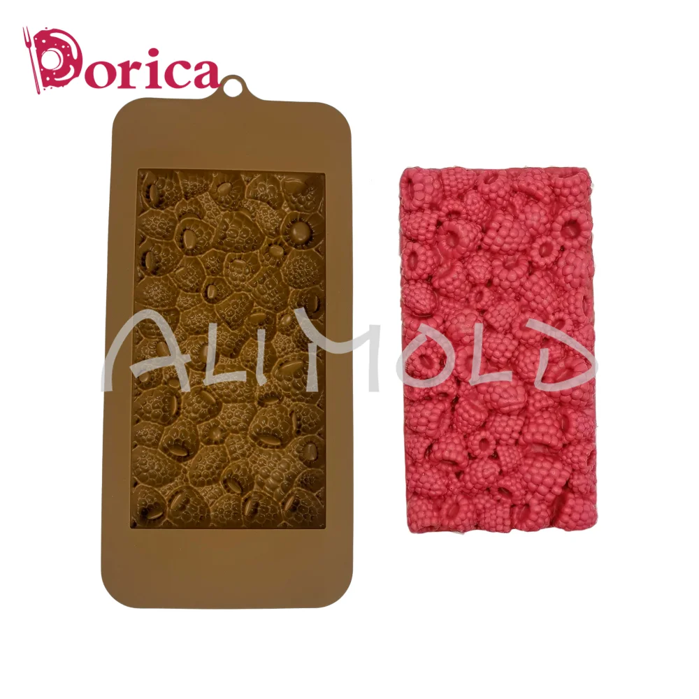 Dorica Raspberry/Strawberry Silicone Chocolate Mold Fondant Candy Mould Diy Resin Clay Model Cake Decorating Tool Kitchen Baking