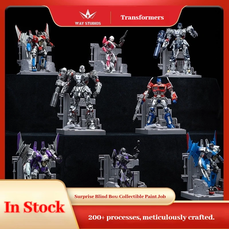 

Authentic Transforming Blind Box Statue Scene 2 Series Optimus Prime Handheld Model Way Studios Megatron Ornament Boy Gifts Toy