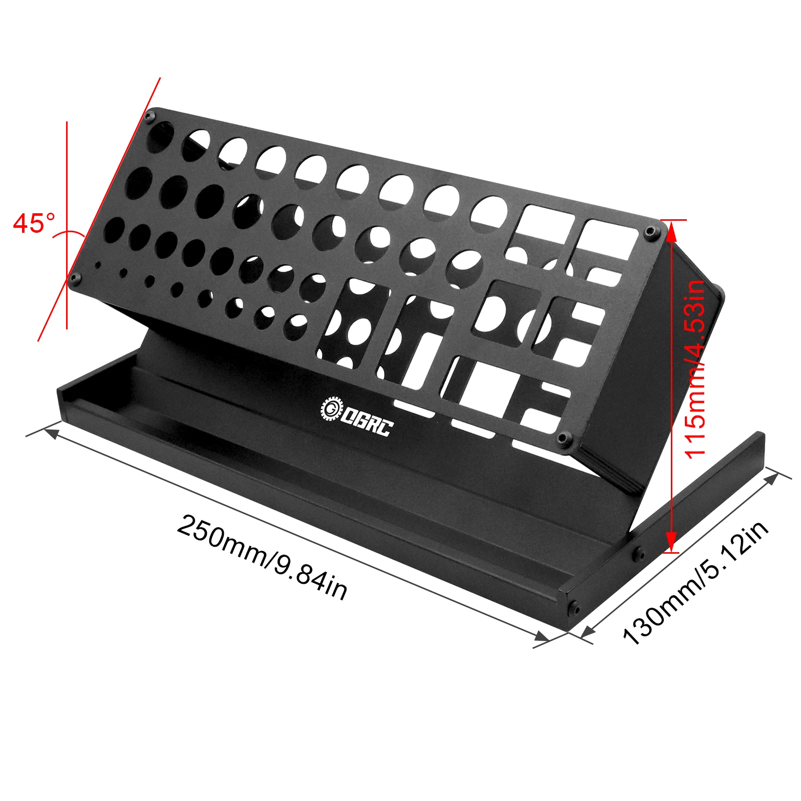 Screwdriver Storage Rack RC Repair Tool Shelf Screwdriver Organizer Holder 41Hole for Hex Cross Screw Driver Tool Kit