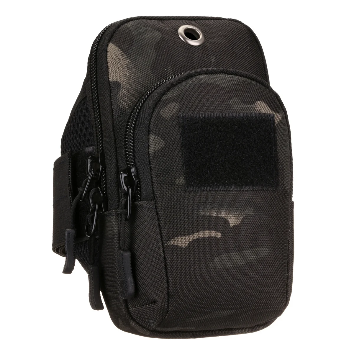 Camuflagem pulso braço saco para homens, acessório de nylon, assalto militar, cigarro, celular, caixa do telefone móvel, sacos de corrida