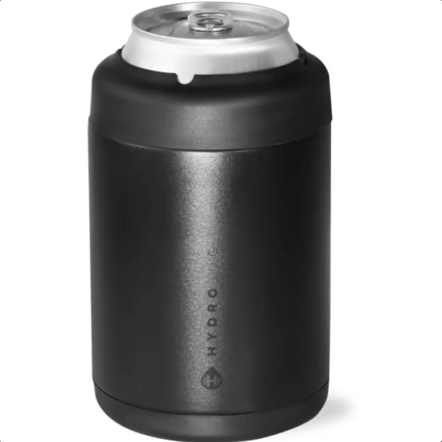 

Standard Can Cooler 2in1 Insulated Can Cooler Cup Stainl Steel Can Holder with NonSlip Rubber Base ScrewTop Lid Dishwasher Safe