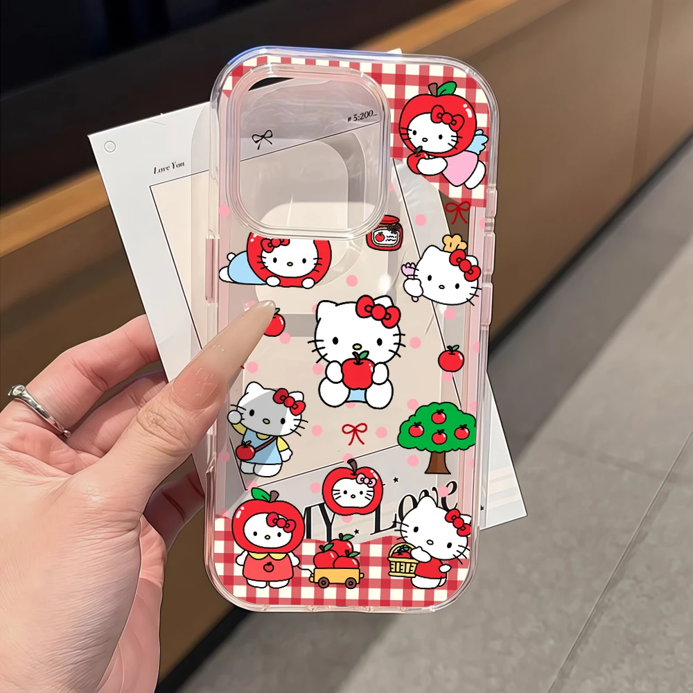 Apple orchard Hello Kitty Cute Phone Case For Samsung Galaxy S26 Ultra S25 S24 S23 S22 S21 FE Plus A56 A55 A54 A36 Airbag Cover