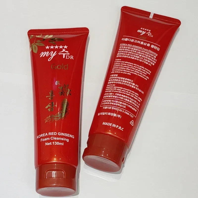 130ml Korean Red Ginseng Cleanser Deep Cleansing Moisturizing Brightening Anti-acne Balancing Oil Face Wash Face Cleanser