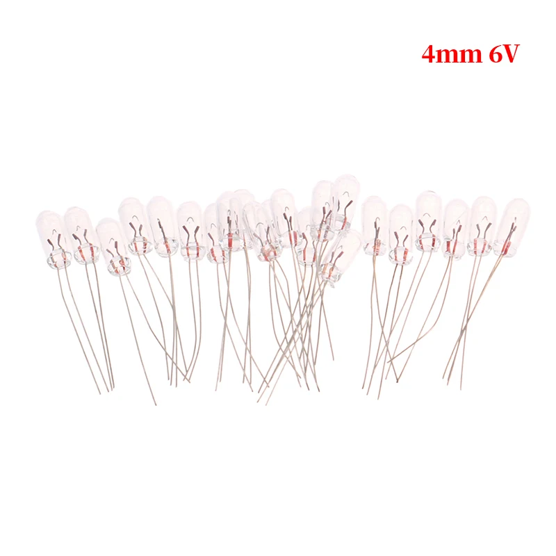 

20pcs Miniature 3/4mm 6V 12V Lamp Light Bulb Edison Incandescent Filament Rice Miniature Bulb