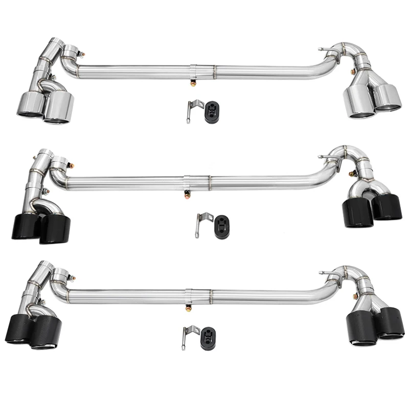 Upgrade Quad Muffler Tips For BMW F25 X3 F26 X4 Left To 4 Out Tailpipe Exhaust Nozzle Stainless Steel Petrol Cars Only