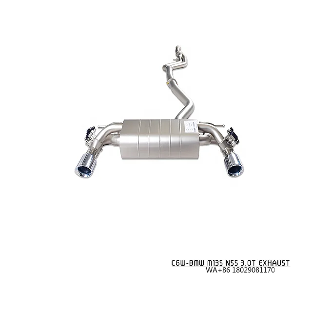 Super Smooth Exhaust System Cat-back Muffler for  M135 With Carbon Fiber Tips