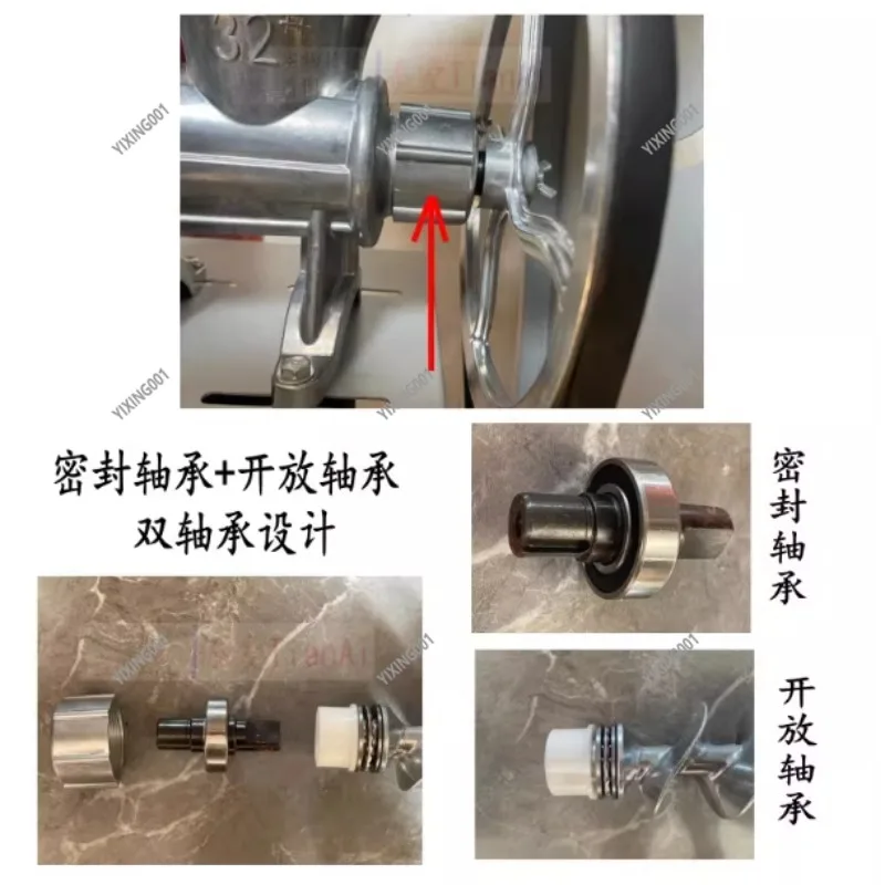 

Мясорубка ручная/электрическая из алюминиевого сплава 32, хит продаж, инструмент для измельчения для кухни