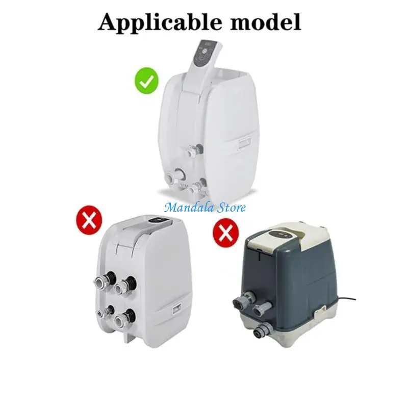 U2JC غطاء مضخة قابلة للنفخ غطاء مضخة حرارية دائم لسخان الماء الساخن وحوض الاستحمام العزل الأمثل مع إغلاق السوستة #2