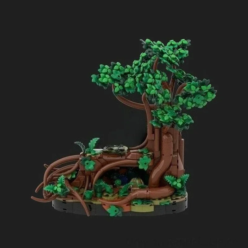 Nieuwe De Ringen Film Landschap Modulaire Rivendelles De Shire Bomen Model Moc Bouwstenen DIY Creatieve Montage Bricks Speelgoed Gift