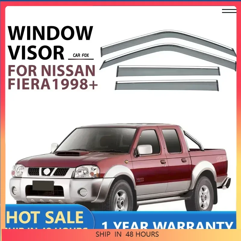 Nuevo para NISSAN Fiera 1998 + visera de ventana de coche toldo refugio parabrisas ventana lateral lluvia parasol accesorios de coche estilo de coche