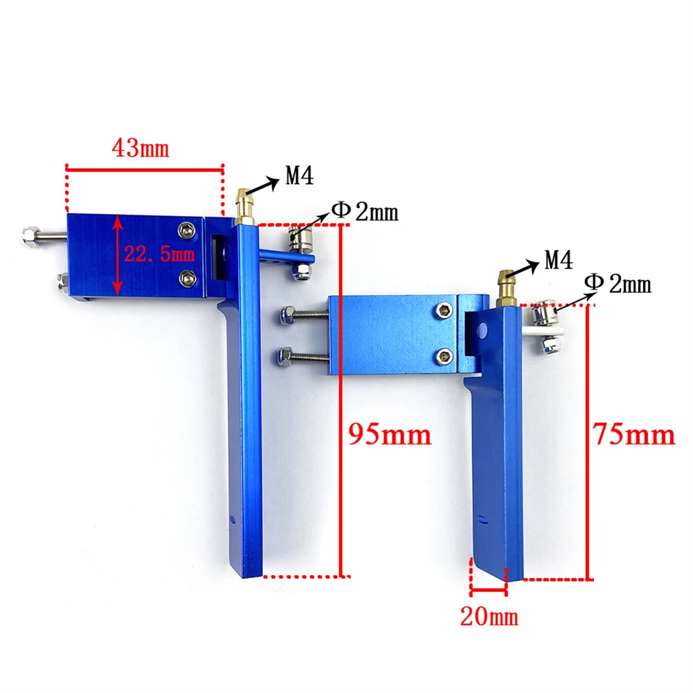 75/95mm Water Absorbing Rudder Water Pickup For Electric/Gas Powered RC Boat Remote Control Toys Parts