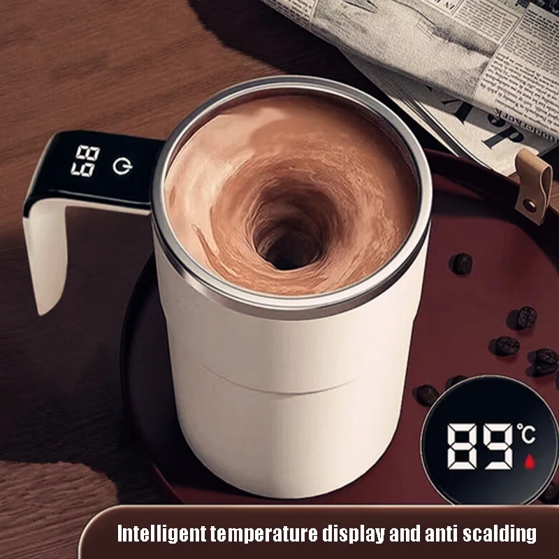 

Automatic Stirring Cup Rechargeable Portable Coffee Electric Stirring Stainless Steel Mixer Rotating Magnetic Self Stirring Mugs
