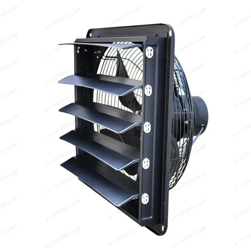 

Exhaust Fan Kitchen Smoking Fan Industrial Metal Shutter Type Silent Non-punching Strong Force Suction Ventilation Fan