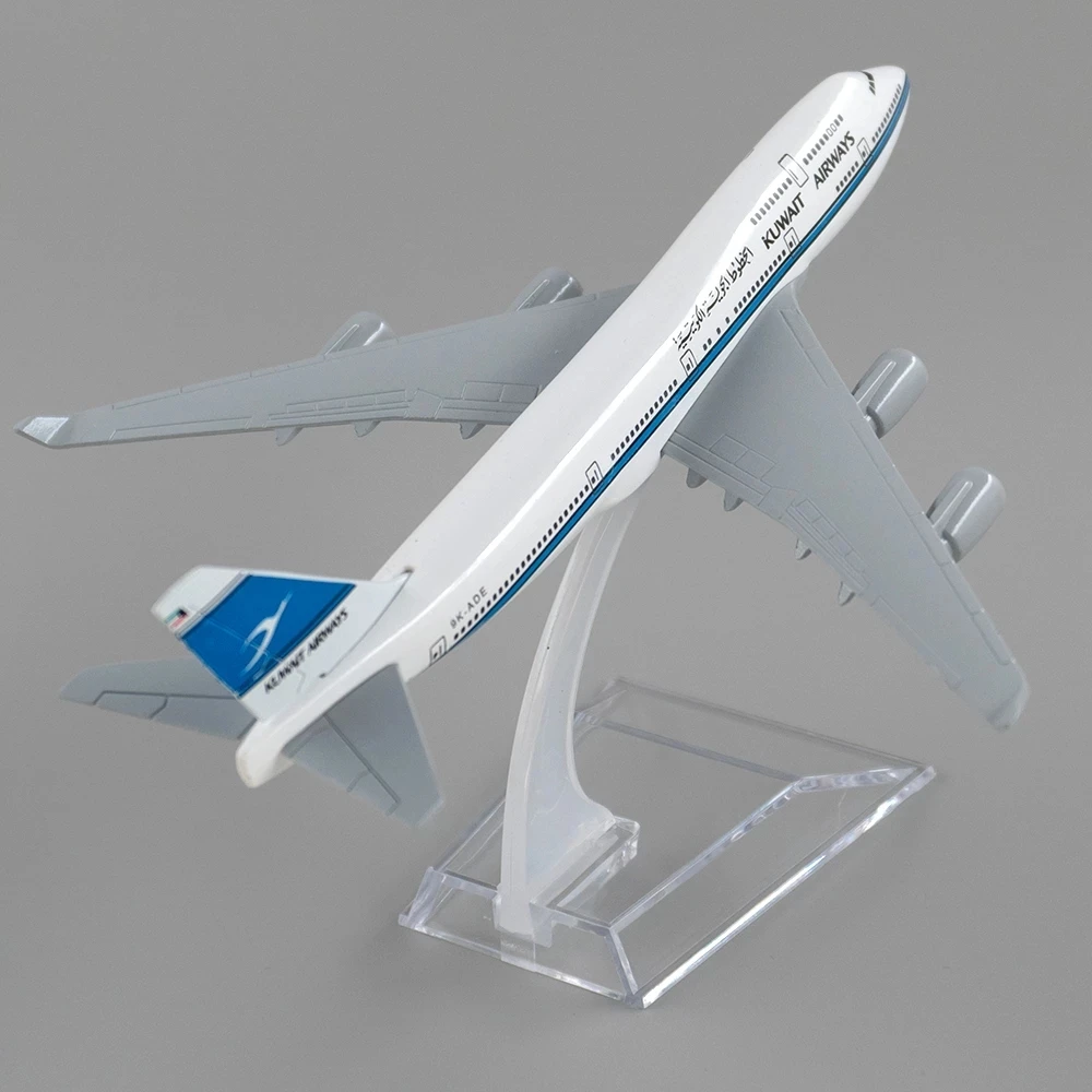 

Scale Aircraft Model 16CM 1:400 for 747 B747 Plane Model Kuwait Airways Alloy Decorative Souvenirs Suitable for Display Collecti