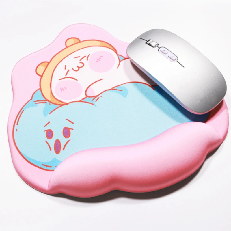 

Cute Wrist Guard Mouse Pad Silica Gel Hand Support Can Freely Move Office Guard Ergonomic Wrist Rest Mousepad For Pc Laptop