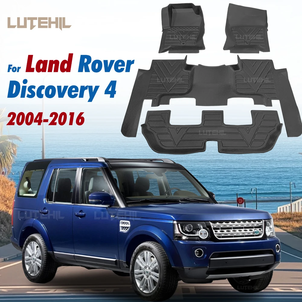 For Land Rover Discovery 4 2004-2016 2015 2014 2013 2012 2011 All-Weather TPE Floor Mat Custom Carpet Auto Interior Accessories
