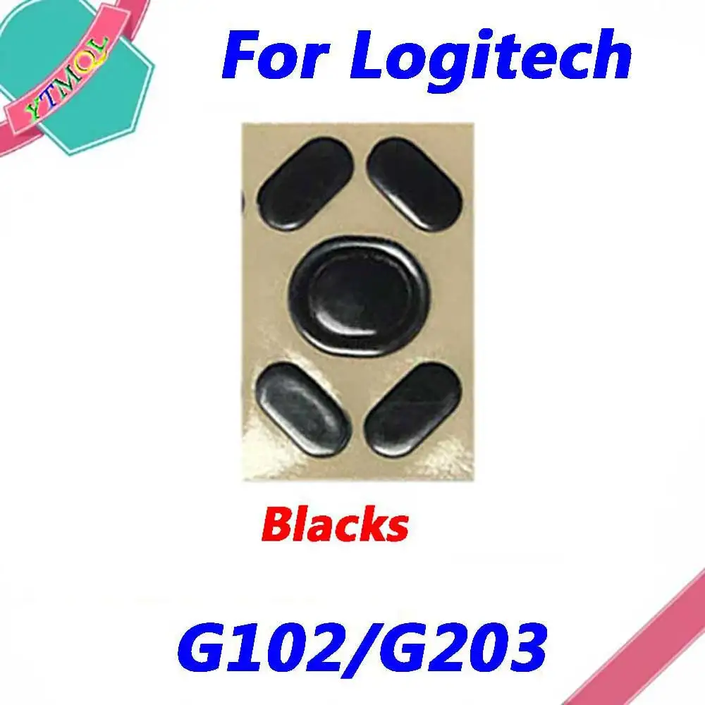 Hot Bán 1 Bộ Chân Chuột Giày Trượt Miếng Đệm Cho Logitech G102/G203 Chuột Không Dây Trắng Đen Chống Trượt Sticker thay Thế