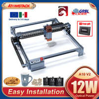 Atomstack A5 A10 V2 laser engraver 12W laser cutting machine 400x400mm CNC DIY high speed engraving engraving wood metal acrylic