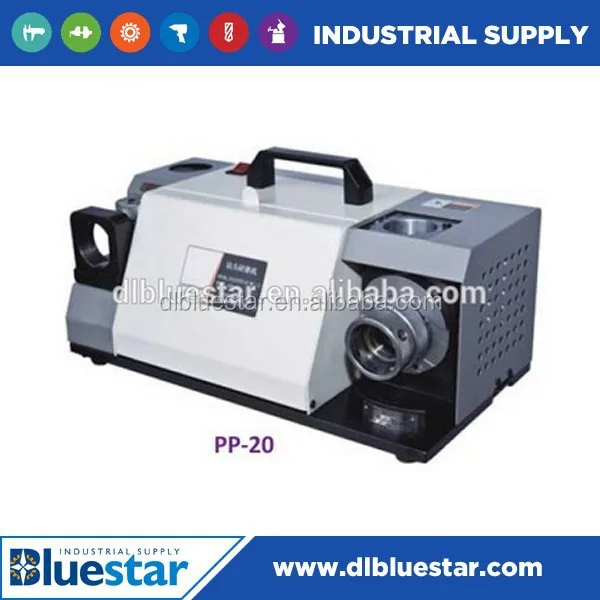 PP-20 Twist Drill Bit Grinder Sharpener 3-20mm CE Certified Professional Grinding Machine for HSS Carbide Re-sharpening Tool