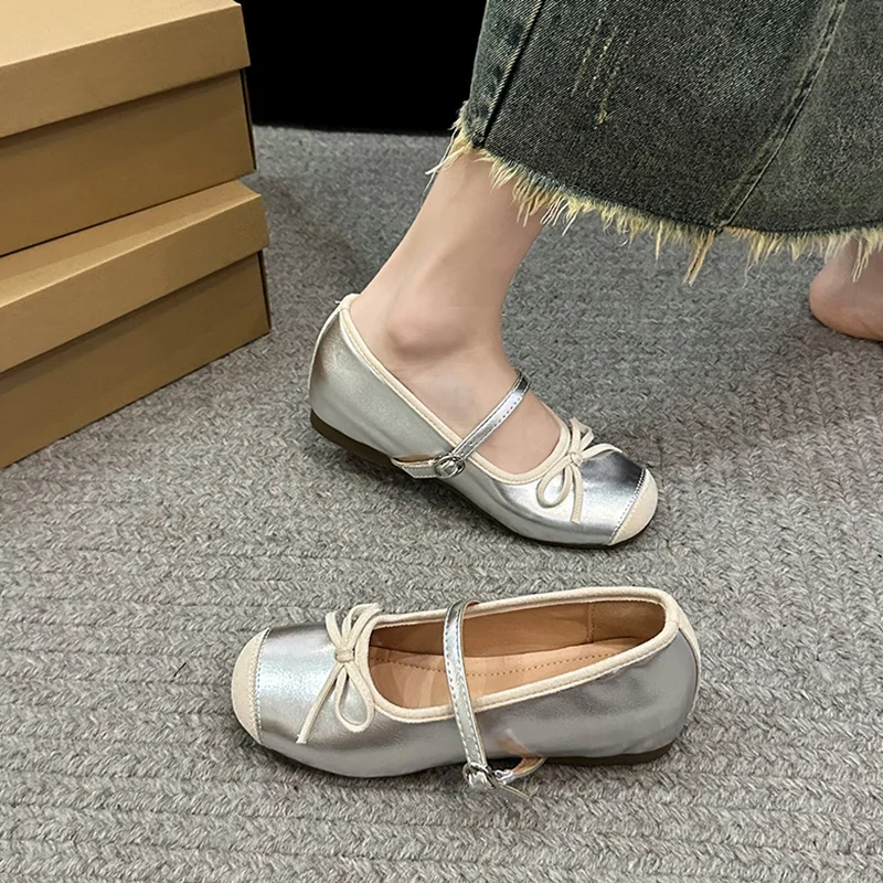 Summer Shoes Ladies Clogs Platform Increas Height Ballerinas Woman 2024 Female Footwear Creepers Ballet Comfortable Dress Mary J