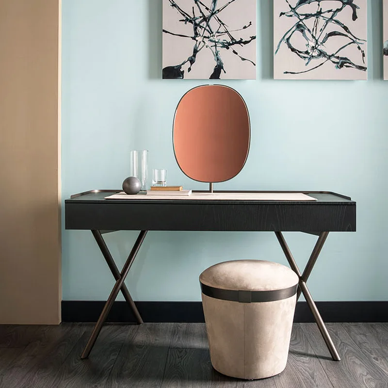 Commode italienne table de maquillage italienne en bois massif moderne et simple