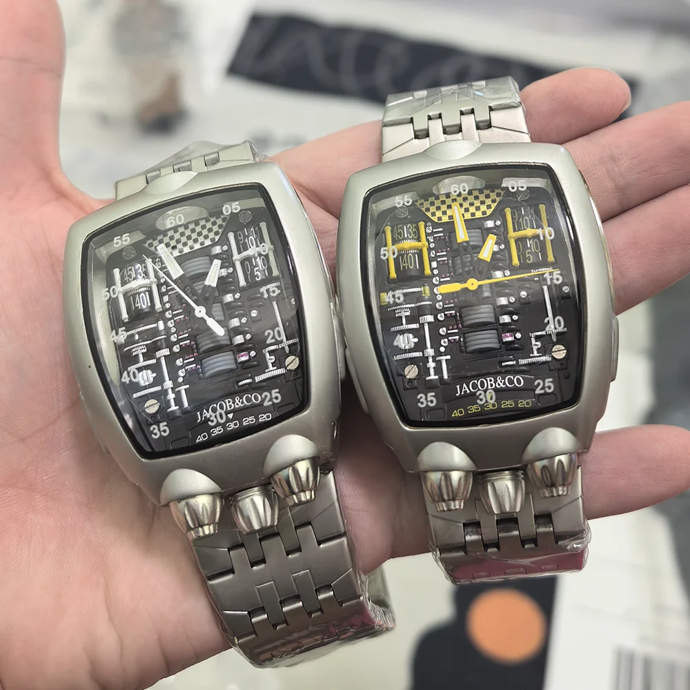 

2025 Very Nice Full Steel Jacob & Co Original Brand Watches For Mens Special Multifunction Watch Business High Quality AAA Clock
