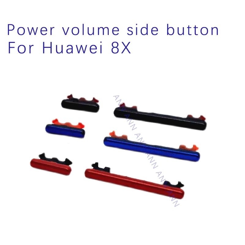 

For Huawei Honor 8X Power Button ON OFF Volume Up Down Side Button Key Repair Parts black