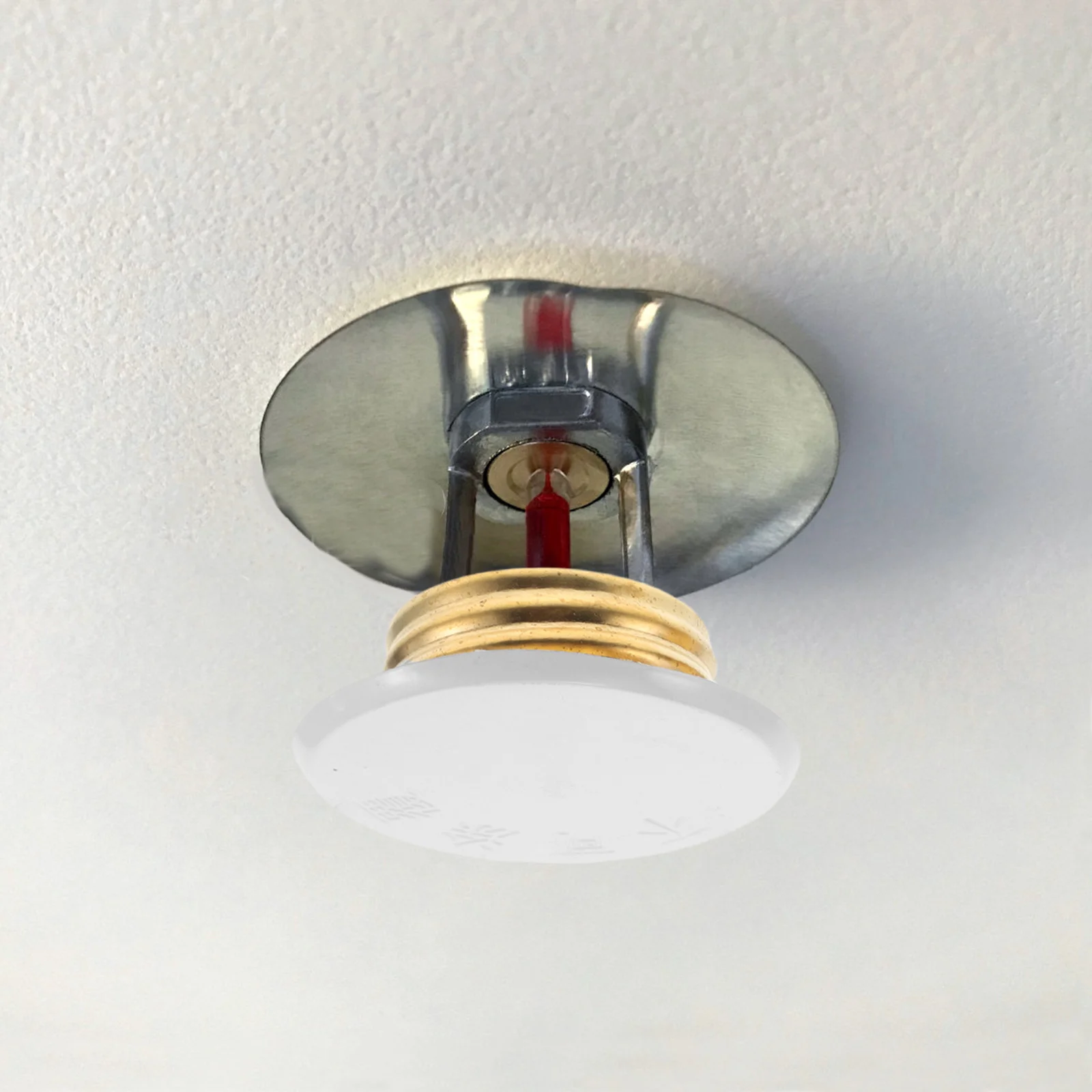 

2pcs Fire Sprinkler Cover Plate Flat For Ceiling Mounted Sprinkler Head Protection Decorative Guard Flange Replacement Parts