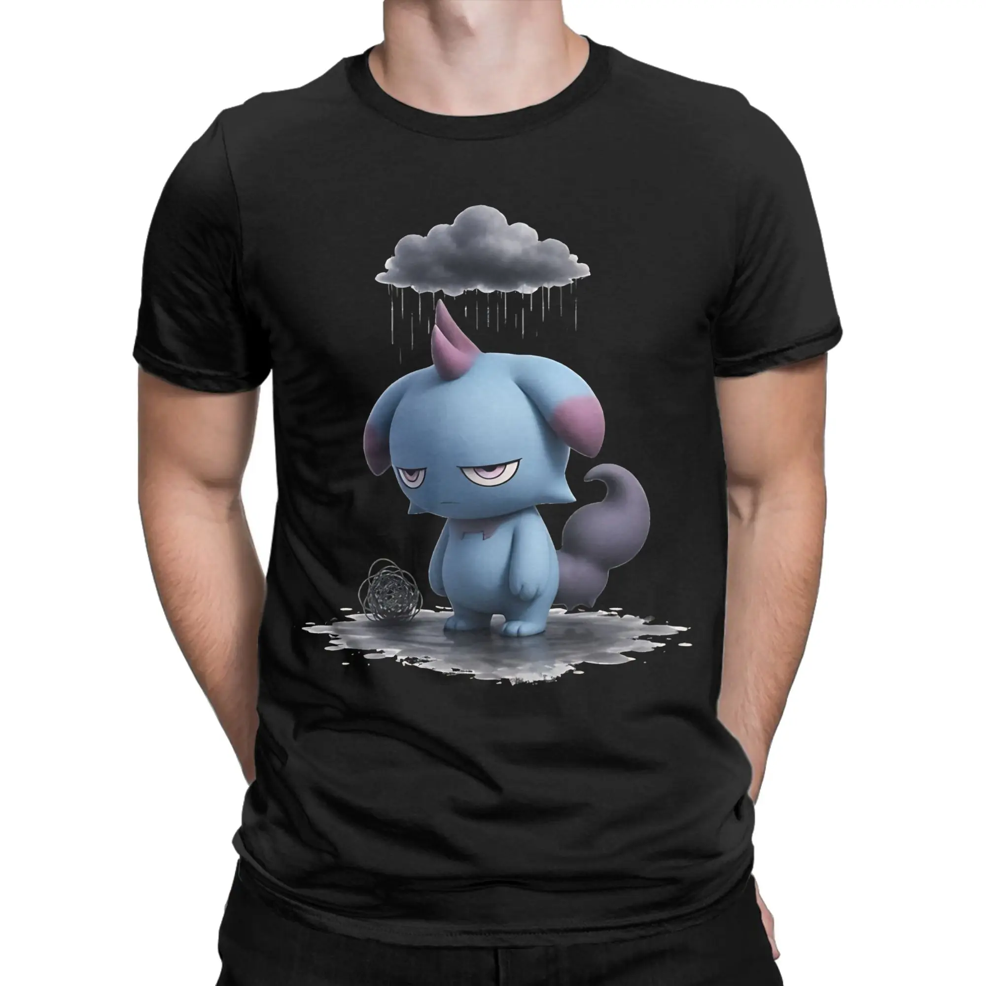 Depressos  Inspired  Tshirt Men Cotton Tops Funny  Round Neck Short Sleeve