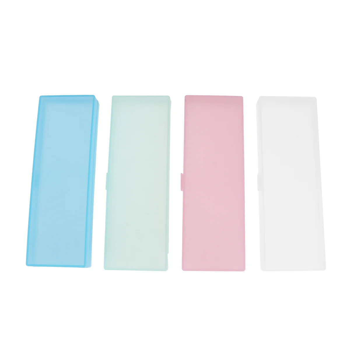 

4Pcs Stationery Box Minimalist Elegant Design Pencil Case Multipurpose Pen Organizer Small Convenient Carry School College Use